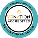 150VRNation Pro Academy Logo in teal_orange